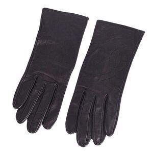 Hermes Gloves H Logo Lamb Leather Women